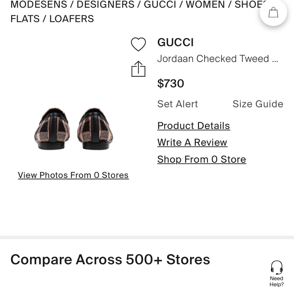 Gucci Jordaan tweed loafers pink and black - Picture 11 of 12